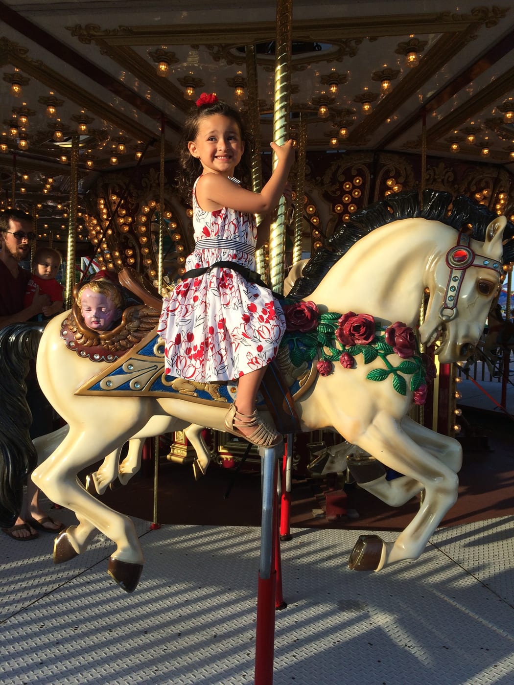 Little Lucy on carousel
