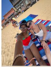 Lucy and Joy at the beach